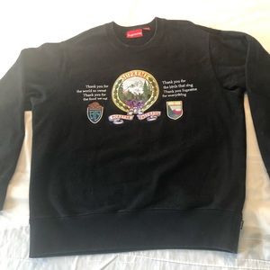 Authentic Supreme Sweatshirt - Forever Faithful - Black, medium, gently used
